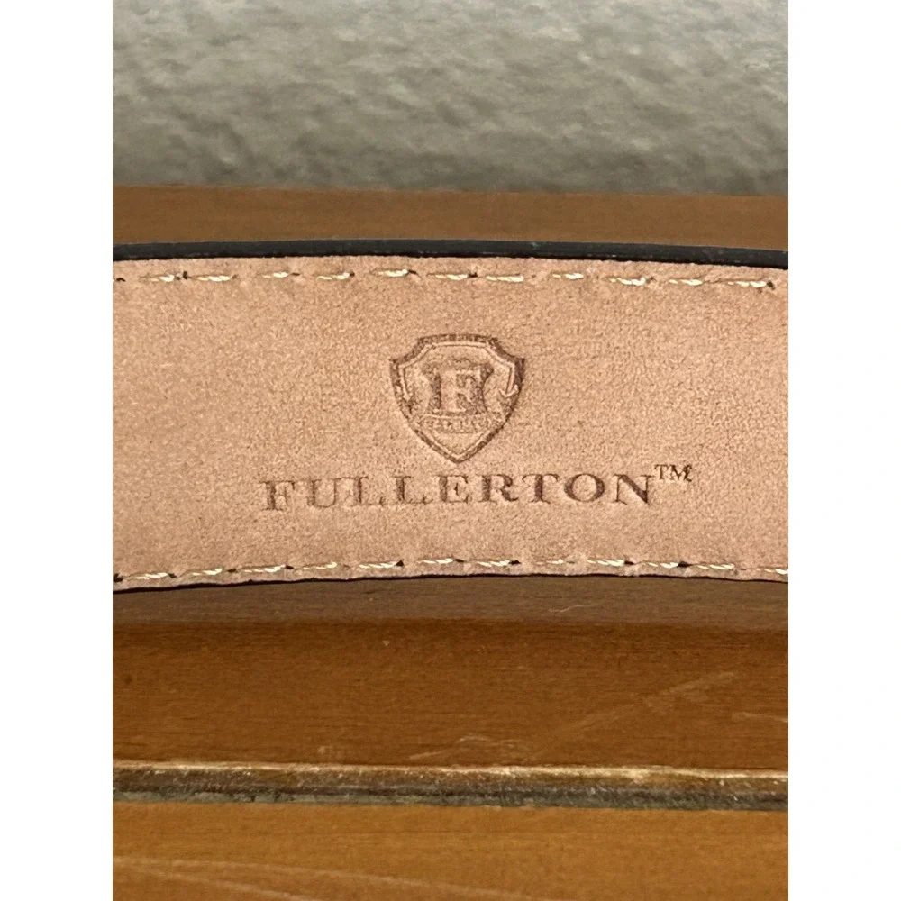 Fullerton‎ Genuine Brown Leather Belt Strap Size 32